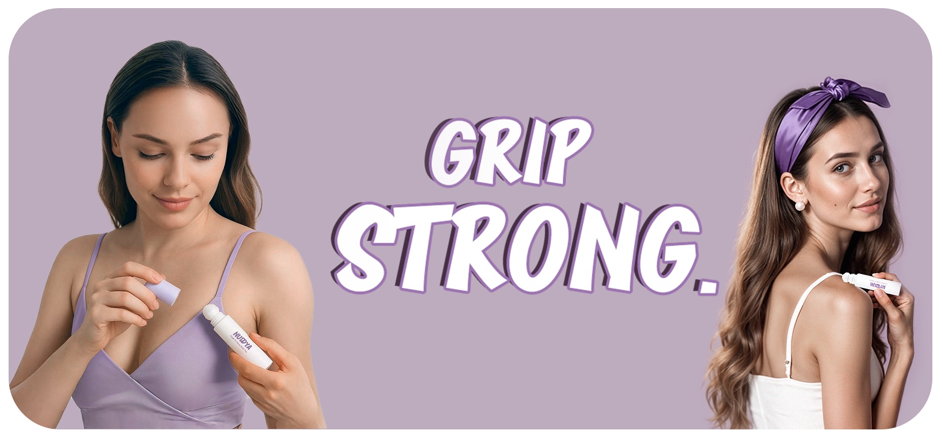 Grip Strong with the best organic body adhesive in the world, Nuddya Body Glue 